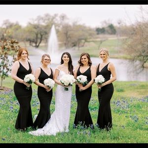 Lulus black formal/ bridesmaid dress